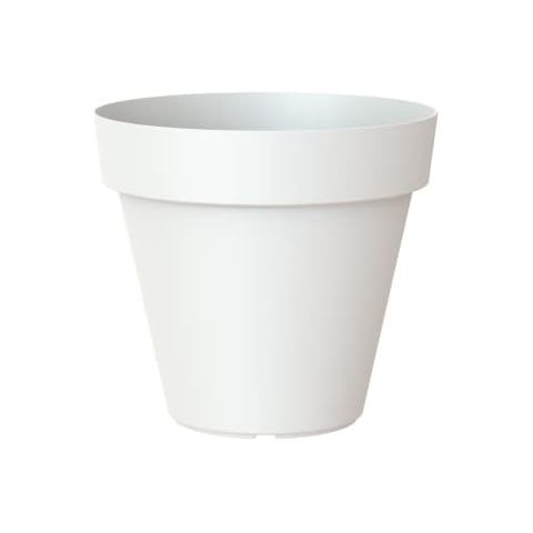 Artevasi Capri Round Plastic Pot in White Cover