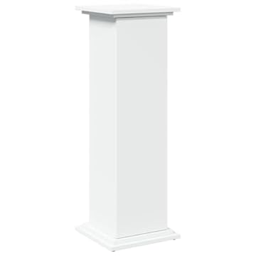 vidaXL Supporto Espositivo Portaoggetti Bianco 31x30x90 cm Truciolato, espositore a Colonna, vetrina, Mobile espositivo, piedistallo espositivo