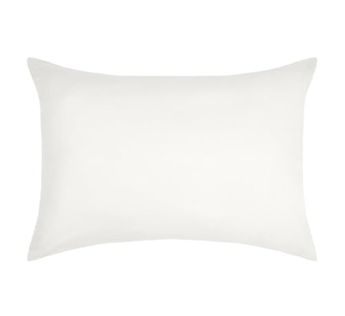 Lovely CASA – Funda de Almohada – Tamaño 50 x 70 cm – 100% algodón con certificación Oeko-Tex Color Marfil – Modelo Eden – Ropa de Cama para el hogar – Suave y cómoda – Unisex