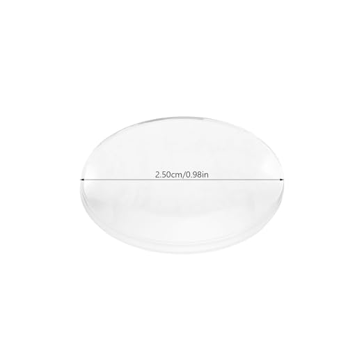 Image of iplusmile 60Pcs 25mm Optical Glass Double Convex Lens Set - Ground-Edge Safety & Clear View for Light Experiments - Portable Kit for Junior High School Labs & Classroom Demonstrations