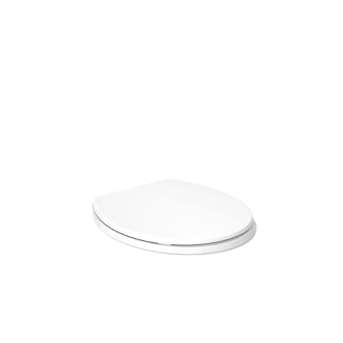 Image of KOHLER K-4775-0 Brevia Round Toilet Seat with Quick-Release Hinges And Quick-Attach Hardware For Easy Clean, White