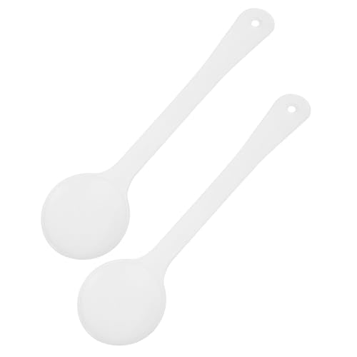 MUCKLILY 2pcs White Plastic Eye Occluder for Exam Eye Shield Board Comfortable Fit for Test