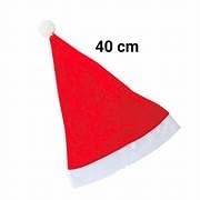 Gorro Papai Noel Veludo Vermelho e Branco Natal kit com 4 unidades