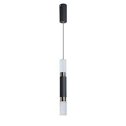 Îlot de cuisine parfait avec ce luminaire LED tube long double flux pour repas chaleureux