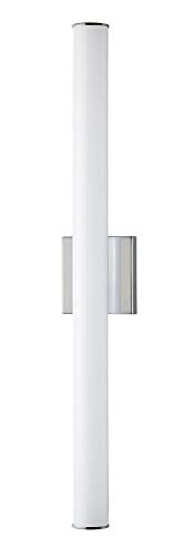 Image of Maxim Lighting Rail 30 inch Bath Vanity Light | Polished Chrome Aluminum Finish | Transitional Indoor Light Fixture | Ideal for Bathrooms & Powder Rooms | Dimmable Damp Rated | 52103PC
