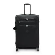 Image of Kipling New Youri Spin Large 4 Wheeled Rolling Luggage Black Noir