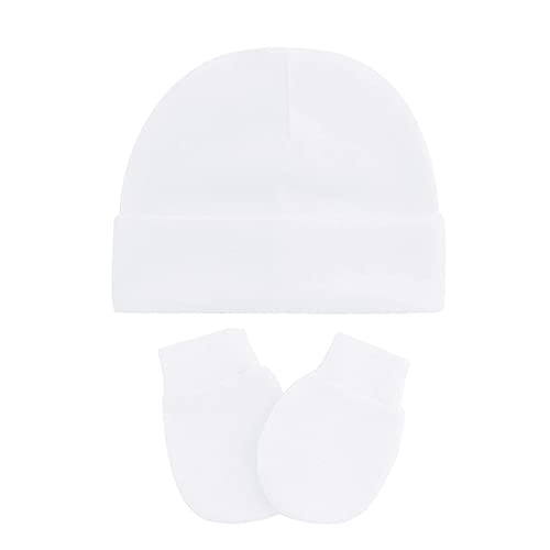 10 Best Newborn White Set Essentials for Your Little One's Wardrobe 6 DOOVID Newborn Hats and Mittens Set for Infants