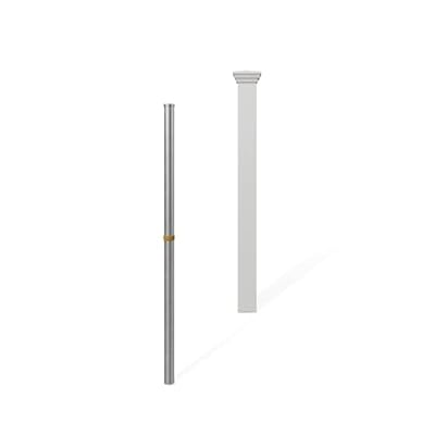 Zippity Outdoor Products ZP19046 All American No-Dig Post, White