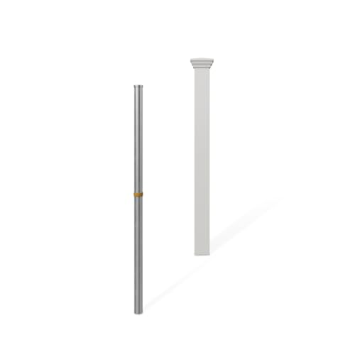 3.5ft Tall (1 Post) Fence Finishing Post for WamBam All...