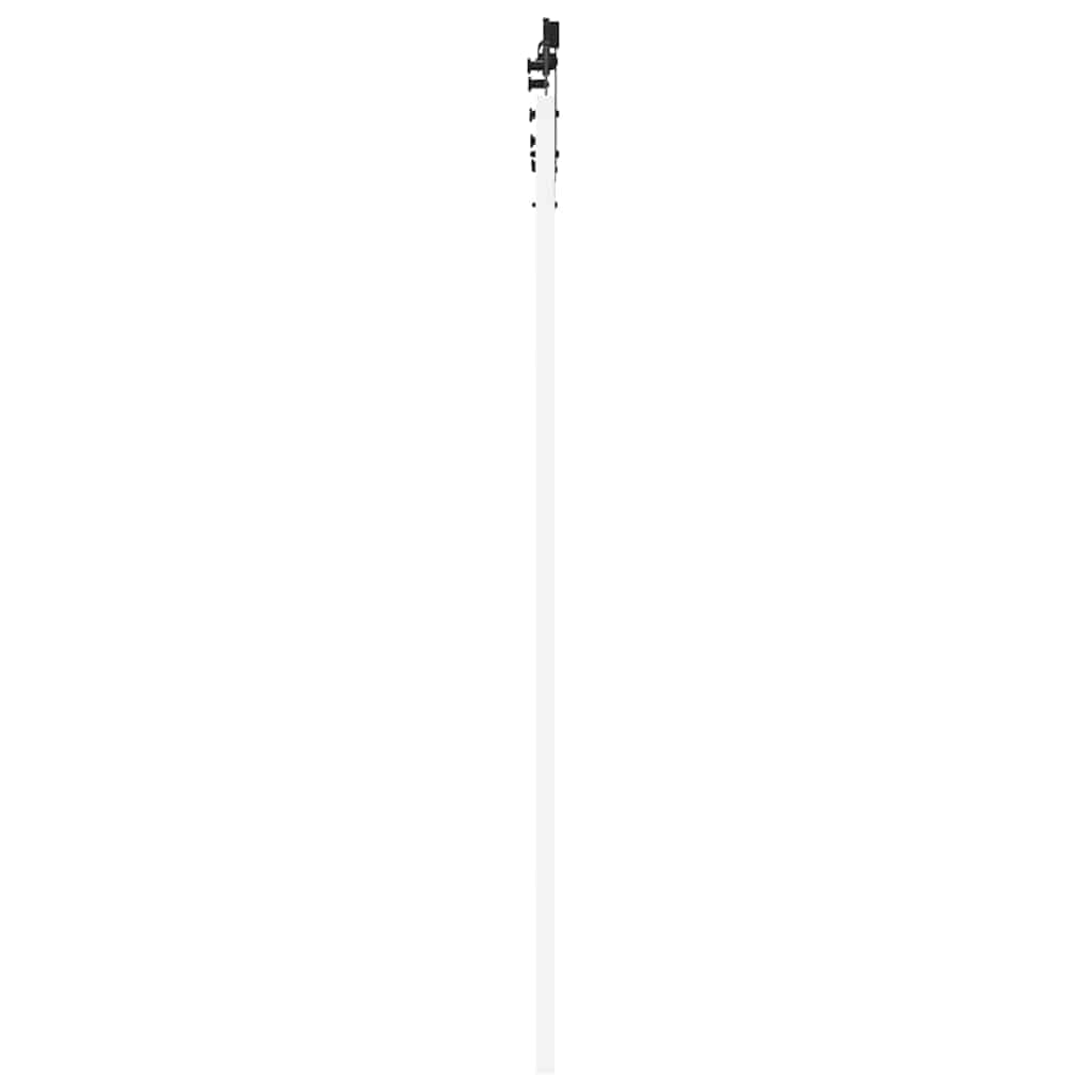 Mangloder - Porta scorrevole bianca e nera, 93 x 202 cm, in legno massello di pino e vetro, per interni, scorrevole, salvaspazio, design moderno, durevole, per soggiorno, camera da letto, cucina