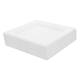 EXQUIMEUBLE Wiederverwendbar-tabletts Aus Karton Teller Kuchenteller Weiß 20 3 Cm Mikrowellengeeignet Einfache Reinigung 50 Stück