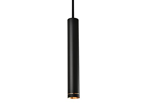Suspension LED cylindrique tube long dimmable pour plafond cuisine et bar