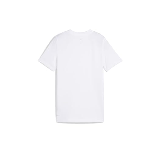 PUMA Kids Boys Train All Day Essentials Crew Neck Short Sleeve Casual Tops Casual - White2