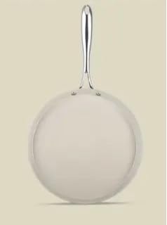 Image of Pigeon Stainless Steel Cerra Steel Clad Ceramic Flat Tawa 280 (Beige)