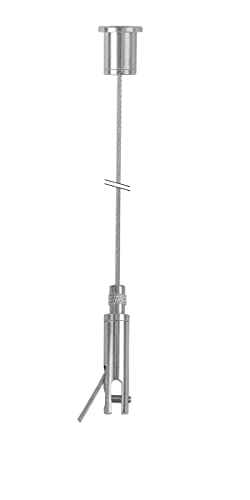 Image of STAS suspension set with panel hanger (4 mm) and ceiling mount (Pack of 2x)