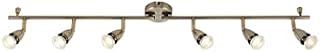 Saxby Amalfi 50W 6 Light Antique Brass Decorative Commercial Domestic Adjustable Spotlight Bar