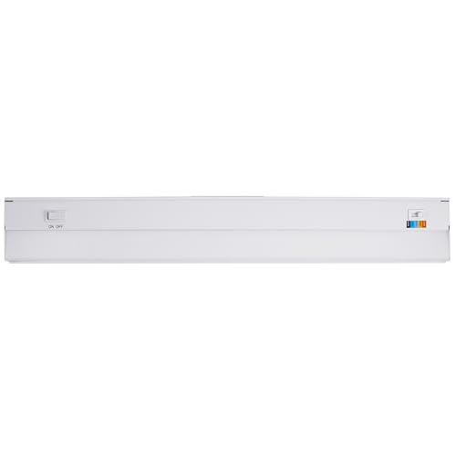 Image of Maxxima 24 in. Hardwired LED Under Cabinet Light - 950 Lumens, 5 CCT, Color Temperature Slide Control, 2700K /3000K /3500K /4000K /5000K, Kitchen and Indoor Lighting Fixture, White, On /Off Switch, ETL