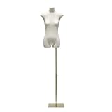 Excelente para la exhibición: el busto de maniquí puede mostrar sus productos en una ventana, en un mostrador, en un estante nivelado. La forma del vestido es ideal para exponer suéteres, camisetas, chaquetas, vestidos, blusas, tops y joyas para mujer