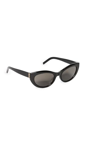 Saint Laurent Women's Monogram Hinge Narrow Cat Eye Sunglasses