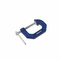 C-Clamp, 2 in Throat Depth, 1 in Opening, Blue