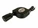 Ziplinq ZIP-PWR-EX1 Retractable AC Power Extension Cord (5 feet, Black)