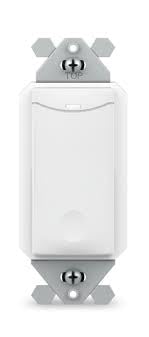 SWX-801-WH Sensor Light Switch Low Voltage Dimmer (0-10v) in White – Dual Detection Modes PIR and Acoustic, Dimmer Light Switch for Versatile Wiring
