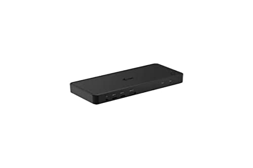 Switch KVM USB-C Thunderbolt double écran noir pour le télétravail efficace