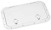 BomarAccess 8" x 12" Stark White Hatch BOMG7812W