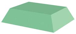 X-Ray Positioner - Rectangle - 12-1/2" x 10-1/4" x 3"; Top7-1/2" x 10" Coated Stealth, USA Made