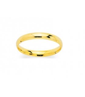Alliance en Or Jaune 9 carats Samy bijou de mariage précieux 3mm