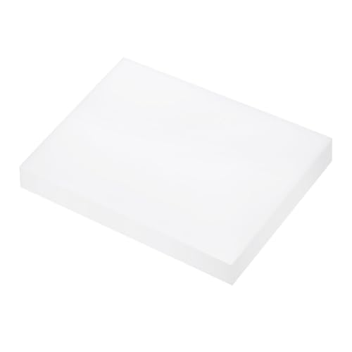 Image of 6 x 8 Inch UHMW Polyethylene Sheets, 3 /4 Inch Thick Ultra High Molecular Weight White Plastic Sheet [for Home, Industrial]