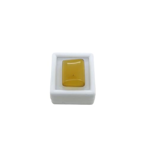 Sulemani Hakik Akik jaune naturelle d'exception de 15,50 carats