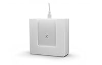 Wandhalterung passend für X-Sense Basisstation (Hub SBS50) – Maßgefertigte Halterung (ohne untere Kabeldurchführung) – Platzsparende Montage – Weiß