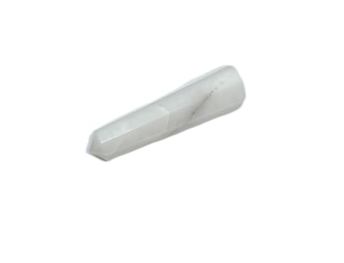 WholesaleGemShop 3 Inch (70 mm) Gemstones Snow Quartz Obelisk Tower Jumbo Facet Aura Rock Crystal Natural Polished Earth Wand Sp