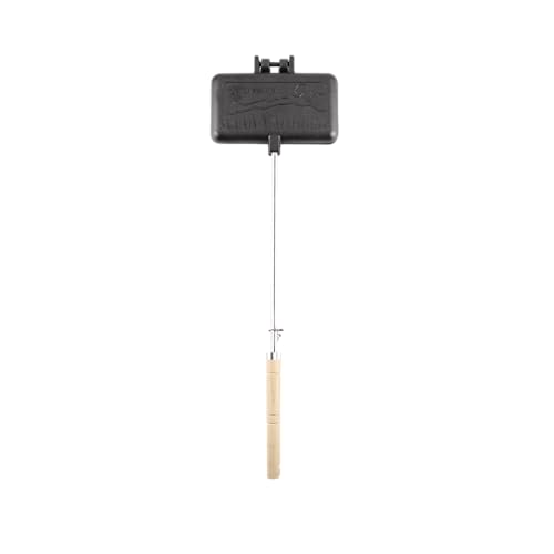 Coghlan's Cast Iron Double Camp Cooker - Pre-Seasoned Pie Iron Sandwich Maker with Removable Handles, Easy-to-Clean for Grilled Sandwiches, Toasted Pies, and Meats, For Campfire and Outdoor Cooking