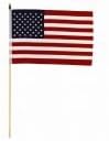 USA 12x18in Grave Marker Stick Flags - One Dozen Stick Flags