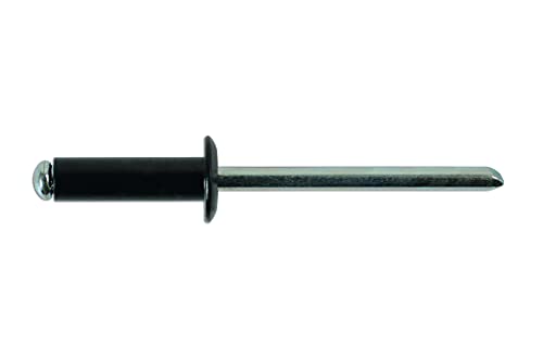 Connect 32888 Std Flange Black Rivets 4.8mm x 14mm 100pc