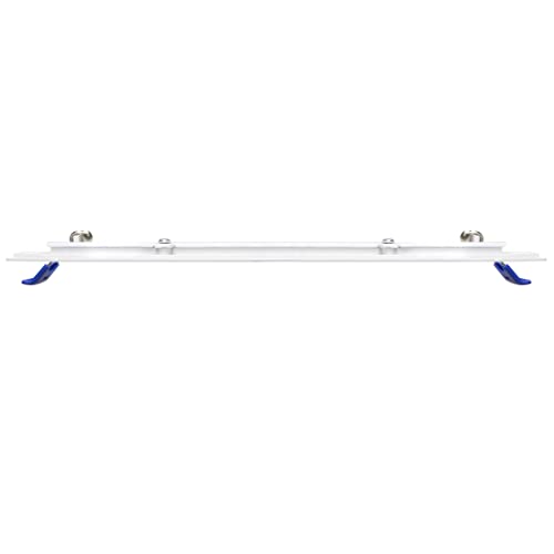 Maxxima 8 In. 5Cct Square Recessed Led Downlight, 1600 Lumens Slim Flat Panel Color Selectable 2700K/3000K/3500K/4000K/5000K, Dimmable, Canless Ic Rated, White Trim, J-Box Included #TOP6