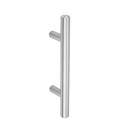 Amazon Basics Euro Bar Cabinet Handle (1/2-Inch Diameter), 5.38-Inch Length (3-Inch Hole Center), Satin Nickel, 50-Pack #TOP2