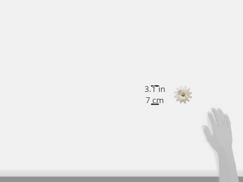 Geberit 1 Rack Rosette, 2cm x 3cm x 4cm, Brass, Grey, Rosette, Powder Coated, ISO Metric, Industrial, M20 - Image 4