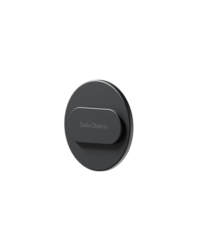 Image of DailyObjects Case Holder Phone Grip Compatible with iPhone & MagSafe Phones /Cases - Anti-Drop Grip, One-Handed Use, Phone Stand - Carbon Black