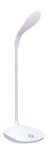 Image of Rechargeable LED Desk Lamp, Touch Control Desk Lamp with 3 Levels Brightness with Adjustable Arm, Foldable Table Desk Lamp for Table Bedroom Bedside Office (White)