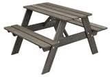Smelis Kids Picnic Table - Taupegrey, 31.5 x 15.7 x 21.7 in.