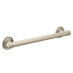 Moen YG6412BN Bathroom Safety 12-Inch Stainless Steel Traditional Bathroom Grab Bar, Brushed Nickel - image 1