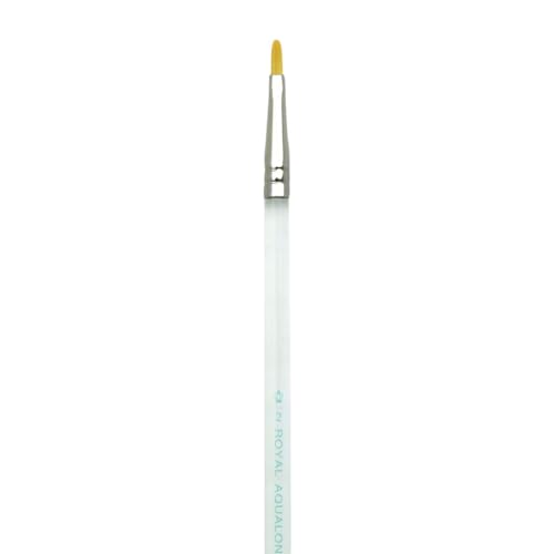 Royal & Langnickel R2170-10 Taklon Watercolor and Acrylic Brush Filbert 10