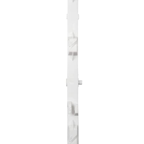 horizont Weidezaunpfähle Kunststoff 5/ 10/ 20/ 40 Stück weiß, Höhe 71cm, 108cm, 138cm, Doppeltritt, Kunststoffpfahl mit Ösen
