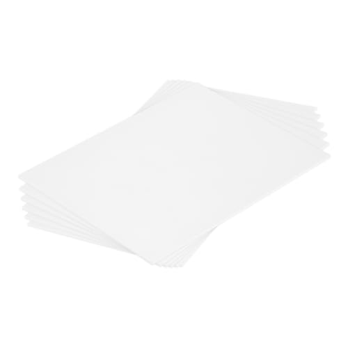 MECCANIXITY ABS Plastic Sheet 8 Inch x 6 Inch x 0.08 Inch ABS Styrene Sheets for Building Model DIY Crafts Panel White 6 Pcs