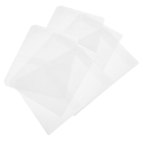 SEWACC 15Pcs Binder Pockets PVC Loose Leaf Binder Bags for Notebooks Portable Storage for Home Office School and Travel