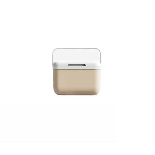 LALEER BIZ 食品断熱ボックス氷冷蔵保存屋外キャンプポータブルモバイルカー小型ミニ冷蔵庫安全で環境に優しい (5L,カーキ)