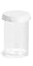 3 1/2 Dram Clear Styrene Vials w/Snap Caps